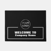 Firmenname und Logo, Willkommenstür Fußmatte (Vorderseite)