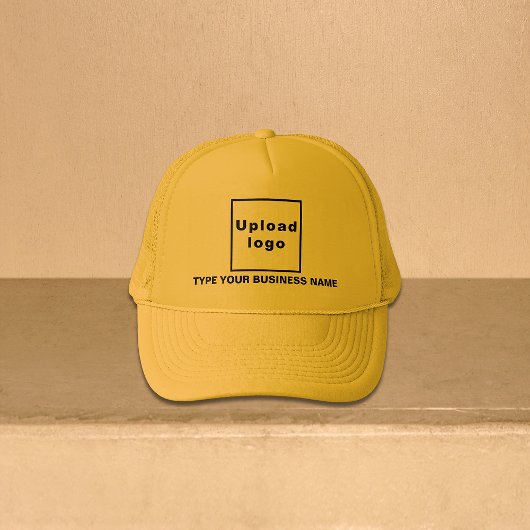 Firmenname und Logo Yellow Trucker Hat Truckerkappe