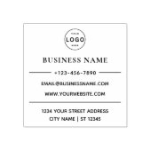 Firmenname und Personalisierte Rücksendeadresse Gummistempel (Prägung)