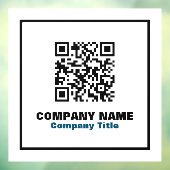 Firmenname und QR-Code Fensteraufkleber (Blatt 3)