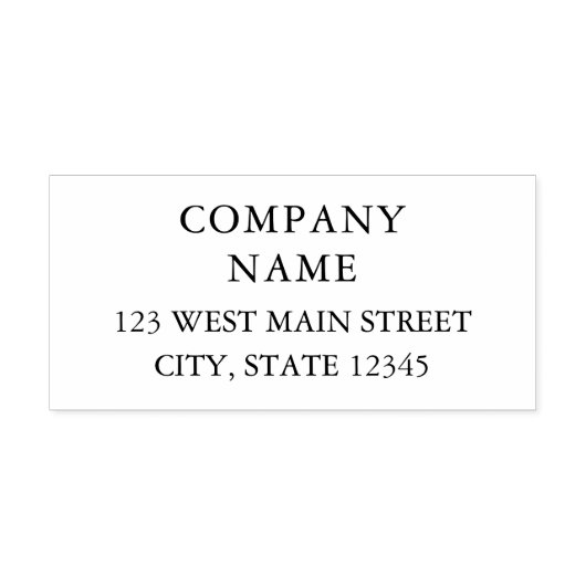 Firmenname und Rücksendeadresse Briefmarke Permastempel (Design)