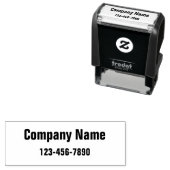 Firmenname und Telefonnummer Permastempel (Beispiel)