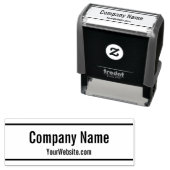 Firmenname und Website von Unternehmen Permastempel (Beispiel)