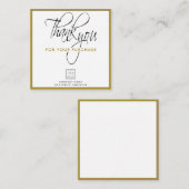 Firmenname: Vielen Dank für Ihren Einkauf Mitteilungskarte (Vorne/Hinten)