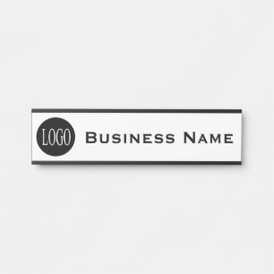 Firmenname: Vordergrundtür-Zeichen Türschild