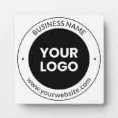 Firmenname & Webseite oder Slogan, Danke usw. Fotoplatte (Vorderseite)