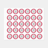 Firmenname Website-Firmenzeichen Firmenzeichen Etiketten (Blatt)