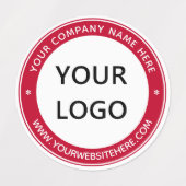 Firmenname Website-Firmenzeichen Firmenzeichen Etiketten (Design 1)