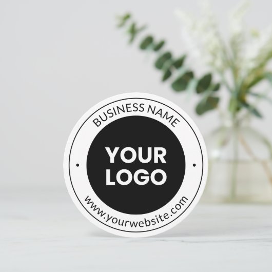 Firmenname & Website oder Slogan, Danke usw. Einladung (Stehend Vorderseite)