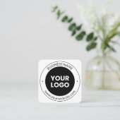 Firmenname & Website oder Slogan etc. Quadratische Visitenkarte (Stehend Vorderseite)