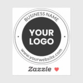 Firmenname & Website oder Slogan, vielen Dank etc. Aufkleber (Blatt)