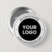 Firmenname & Website oder Slogan, vielen Dank etc. Button (Vorne & Hinten)