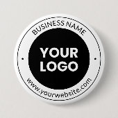Firmenname & Website oder Slogan, vielen Dank etc. Button (Vorderseite)