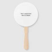 Firmenname & Website oder Slogan, vielen Dank etc. Fächer (Rückseite)