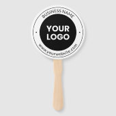 Firmenname & Website oder Slogan, vielen Dank etc. Fächer (Vorderseite)