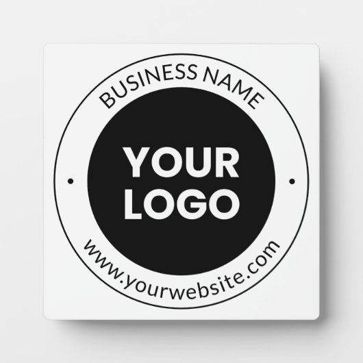 Firmenname & Website oder Slogan, vielen Dank etc. Fotoplatte (Vorderseite)