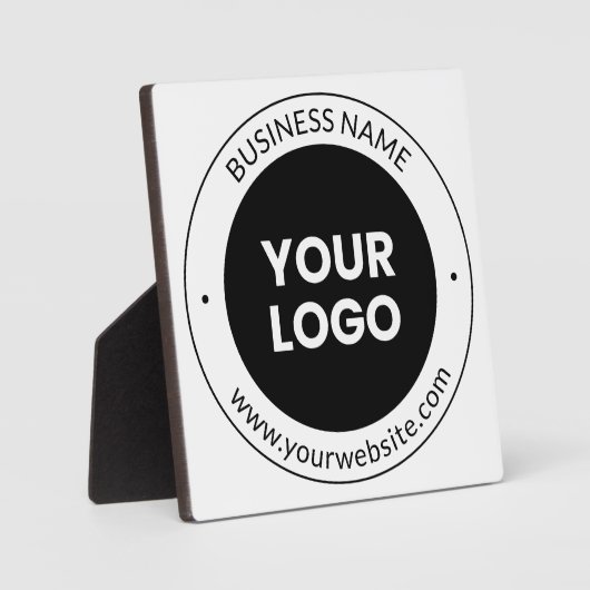 Firmenname & Website oder Slogan, vielen Dank etc. Fotoplatte (Vorderseite)