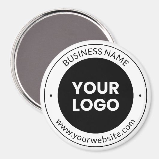 Firmenname & Website oder Slogan, vielen Dank etc. Magnet (Vorderseite/Rückseite)