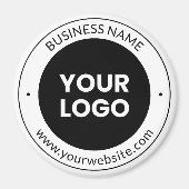 Firmenname & Website oder Slogan, vielen Dank etc. Magnet (Vorne)