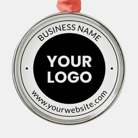 Firmenname & Website oder Slogan, vielen Dank etc. Ornament Aus Metall (Vorne)