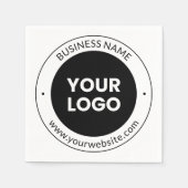 Firmenname & Website oder Slogan, vielen Dank etc. Serviette (Vorderseite)