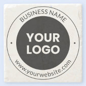 Firmenname & Website oder Slogan, vielen Dank etc. Steinuntersetzer