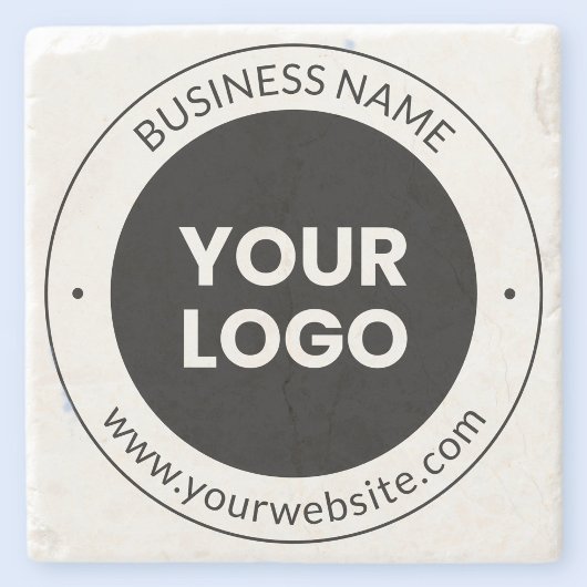 Firmenname & Website oder Slogan, vielen Dank etc. Steinuntersetzer