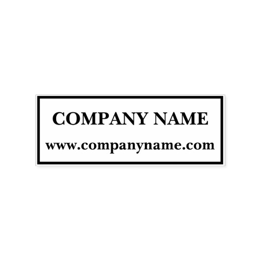 Firmenname Website Stempel (Prägung)