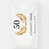 Firmenname: Weißgold Banner (Vertikal)