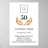 Firmenname: Weißgold Poster (Vorne)