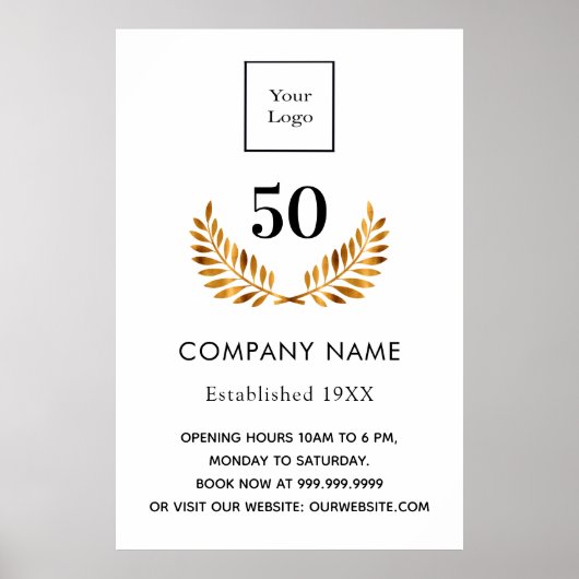 Firmenname: Weißgold Poster (Vorne)