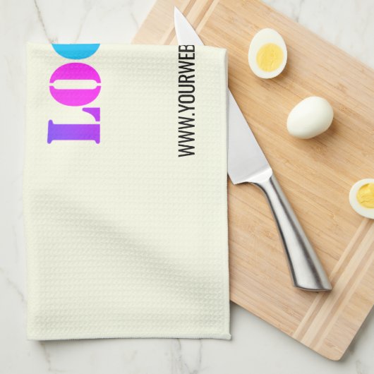 Firmenname Werbeaktion Personalisiert Geschirrtuch (Viertel Falte)