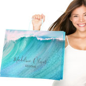 Firmenname Werbeblau Große Geschenktüte