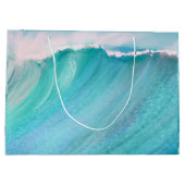 Firmenname Werbeblau Große Geschenktüte (Rückseite)