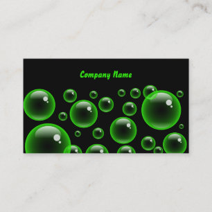 Firmennamen Green Bubbles, Company Visitenkarte