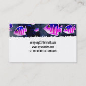 Firmennamen Grunge Fish, Company Visitenkarte (Rückseite)