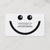 Firmennamen Happy Face, Company Visitenkarte (Rückseite)