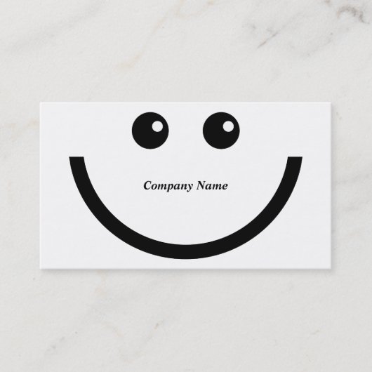 Firmennamen Happy Face, Company Visitenkarte (Vorderseite)