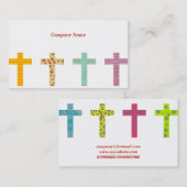 Firmennamen Patterned Crosses, Company Visitenkarte (Vorne/Hinten)