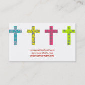 Firmennamen Patterned Crosses, Company Visitenkarte (Rückseite)