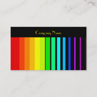 Firmennamen Rainbow Vector Stripes, Company Visitenkarte