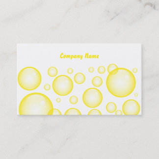 Firmennamen Yellow Bubbles, Company Visitenkarte