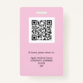 Firmenpersonal für kundenspezifische Logos Foto ro Ausweis (Rückseite)