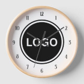 Firmenrundlogo markierte Bürodekoration Uhr (Vorderseite)