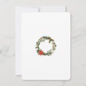 Firmensignet Weihnachtsfeier Einladung (Rückseite)