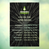 Firmenspezifische Firmenzeiten Fensteraufkleber (Blatt 3)