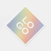 Firmenspezifische Logo oder Firmenlogo für Regenbo Serviette (Ecke)