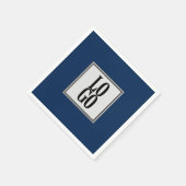 Firmenspezifische Logos für Navy Blue Serviette (Ecke)