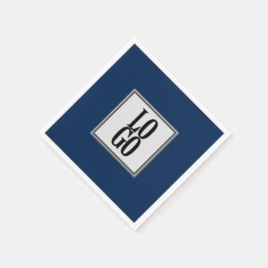 Firmenspezifische Logos für Navy Blue Serviette (Ecke)