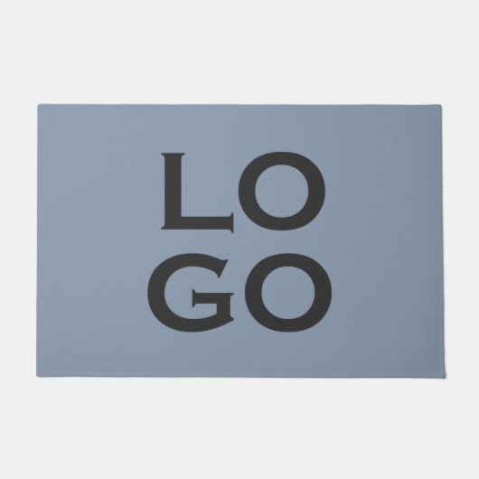 Firmenspezifische Logos oder Firmenlogo auf Dusty Fußmatte (Vorderseite)